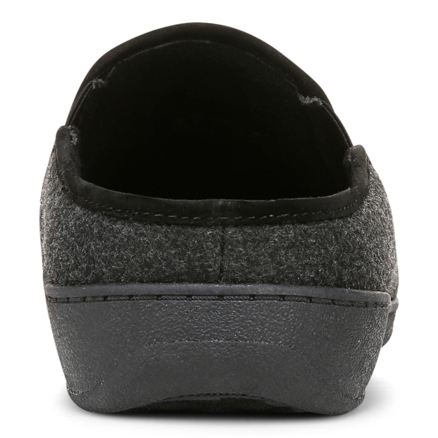 Vionic Unwind mens Mule/Clog Slipper - Black - Back
