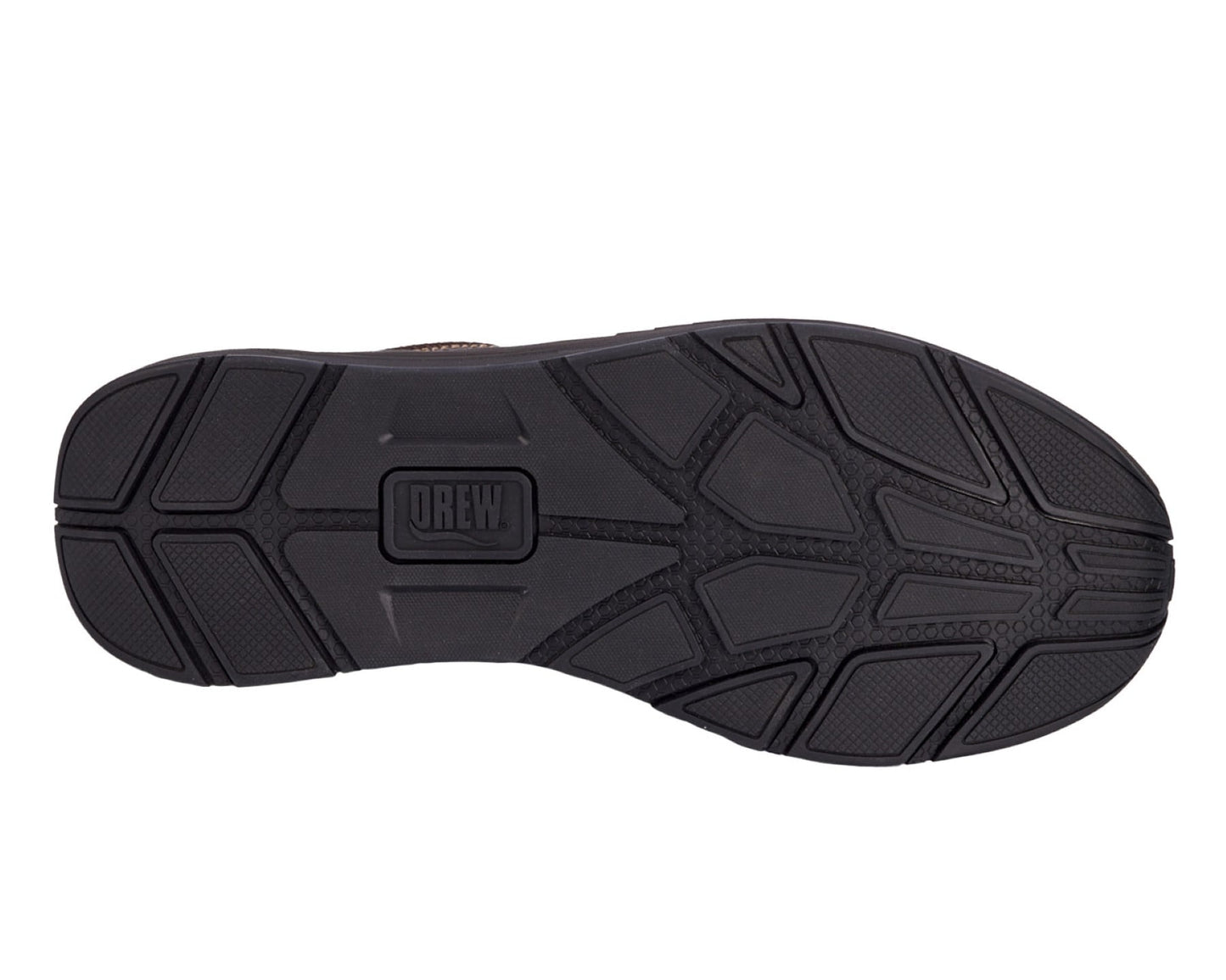 Drew Maker Men's Casual Shoe - Brown Pebbled Leather - Top View