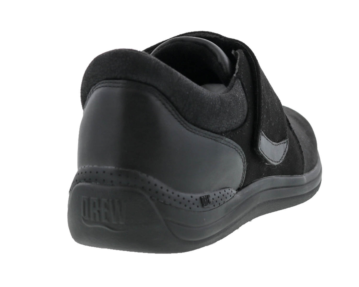 Drew Moonlite Women's Adjustable Strap Shoe - Black Combo - Back View