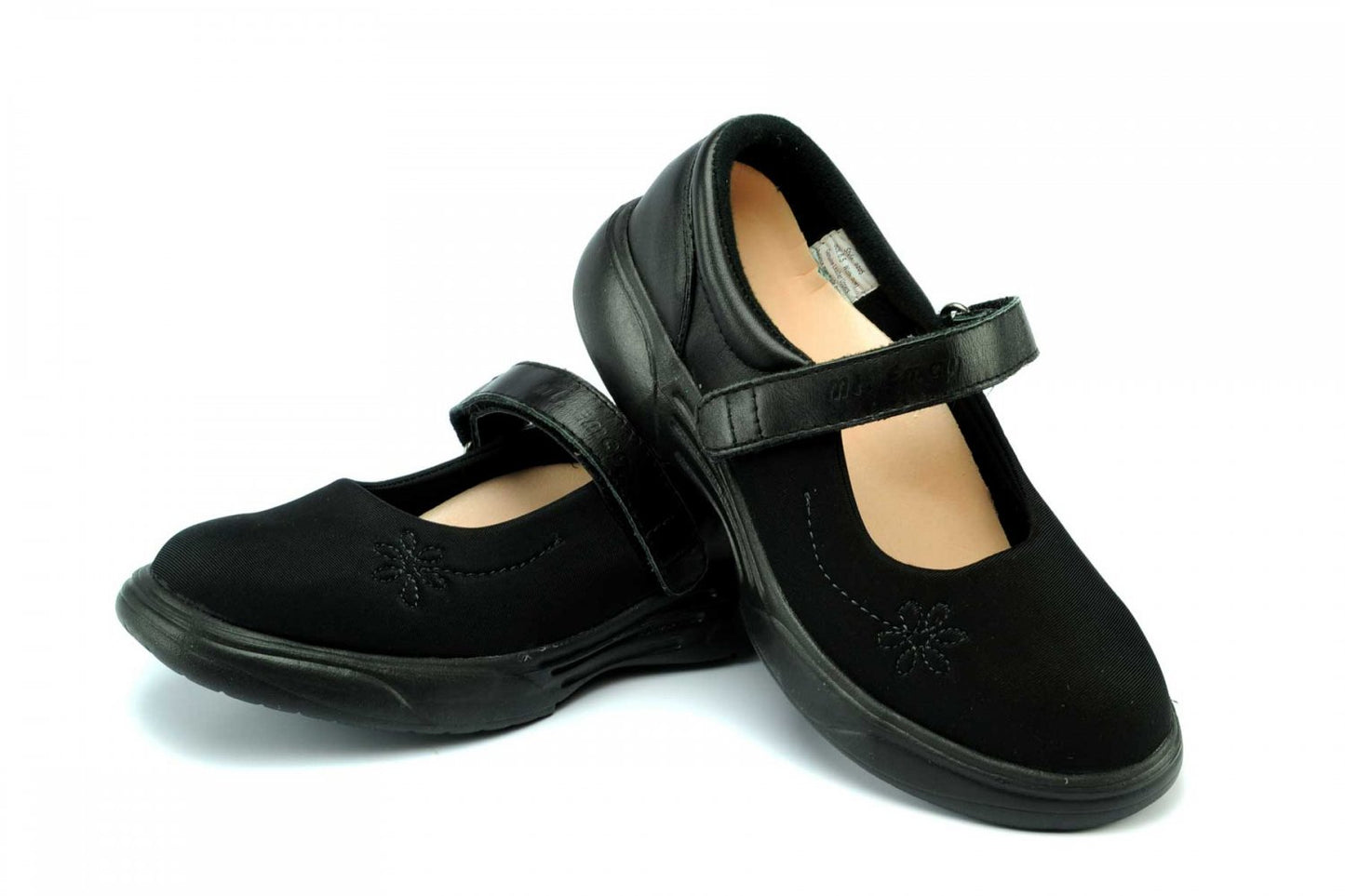 Mt. Emey 9205 - Women's Orthopedic Mary Jane by Apis - Black-Lycra Pair / Top