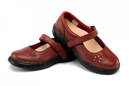 Mt. Emey 9205 - Women's Orthopedic Mary Jane by Apis - Ruby Pair / Top