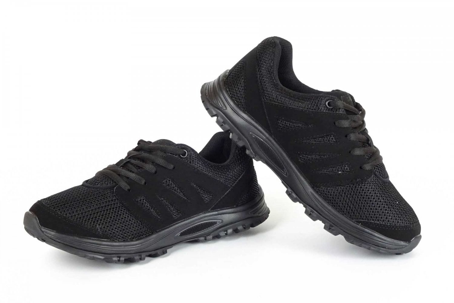 Mt. Emey 9306 - Women's Added-depth Walking Shoes by Apis - Black Pair / Top