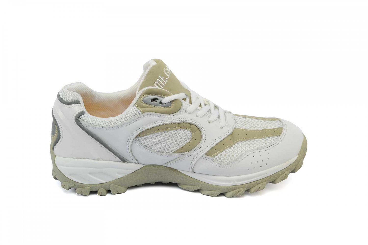 Mt. Emey 9702-L - Men's Explorer I Lace-up Walking Shoes - White/Beige Side