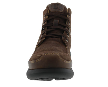 Drew Murphy Men's Ankle Boot - Dark Brown Leather - Front View