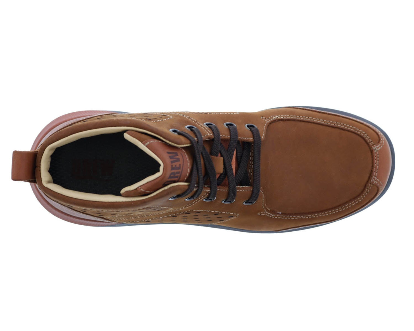 Drew Murphy Men's Ankle Boot - Dark Brown Leather - Top View