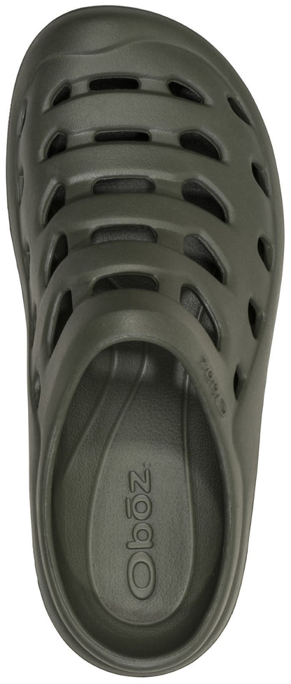 Oboz Whakata Coast Slip-On Clog - Comfortable Recovery Shoes - Black Sea Top