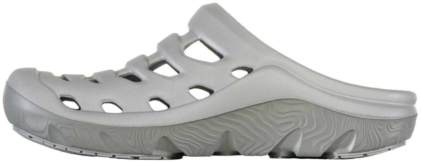 Oboz Whakata Coast Slip-On Clog - Comfortable Recovery Shoes - Hazy Gray Inside
