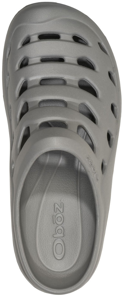 Oboz Whakata Coast Slip-On Clog - Comfortable Recovery Shoes - Hazy Gray Top