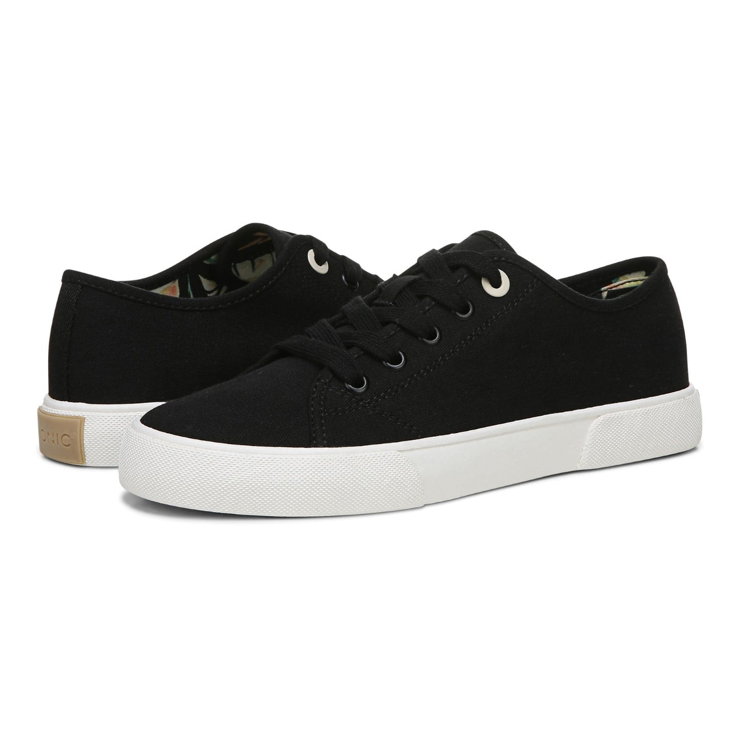 Vionic Oasis Womens Oxford/Lace Up Casual - Black - pair left angle