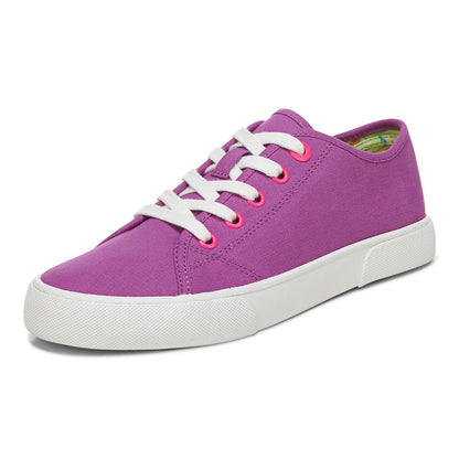 Vionic Oasis Womens Oxford/Lace Up Casual - Wild Berry - Left angle