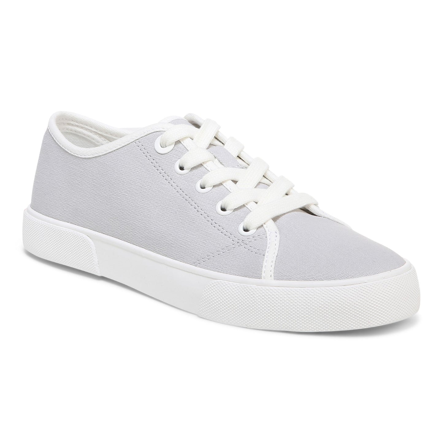 Vionic Oasis Women's Casual Canvas Lace Up Comfort Shoe - Vapor Canvas - Angle main