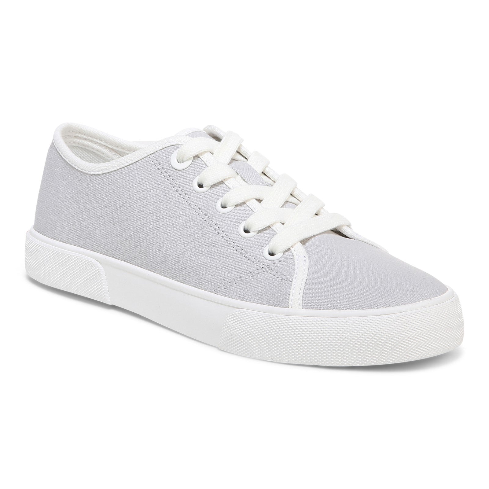 Vionic Oasis Women's Casual Canvas Lace Up Comfort Shoe - Vapor Canvas - Angle main