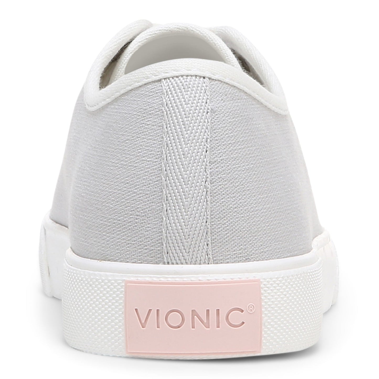 Vionic Oasis Women's Casual Canvas Lace Up Comfort Shoe - Vapor Canvas - Back