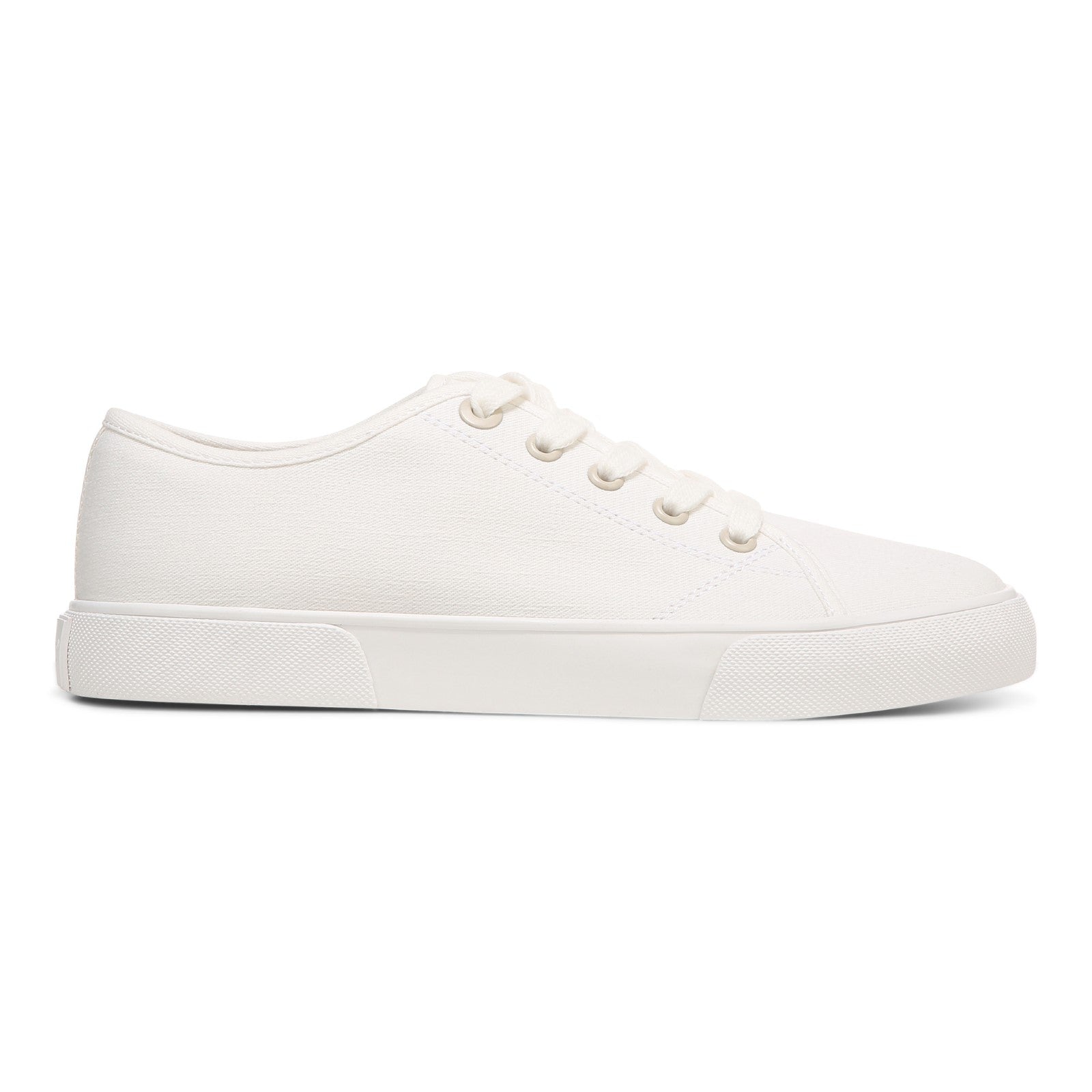 Vionic Oasis Women's Casual Canvas Lace Up Comfort Shoe - White Canvas - Right side