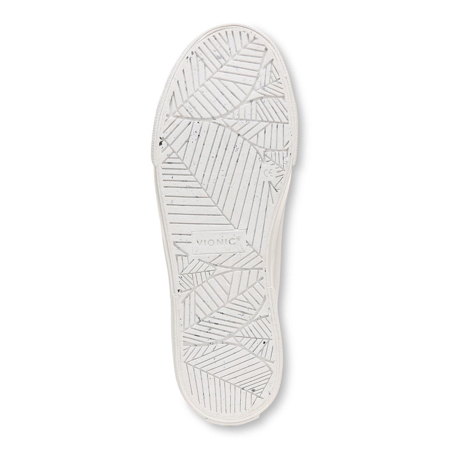 Vionic Oasis Women's Casual Canvas Lace Up Comfort Shoe - White Canvas - Bottom