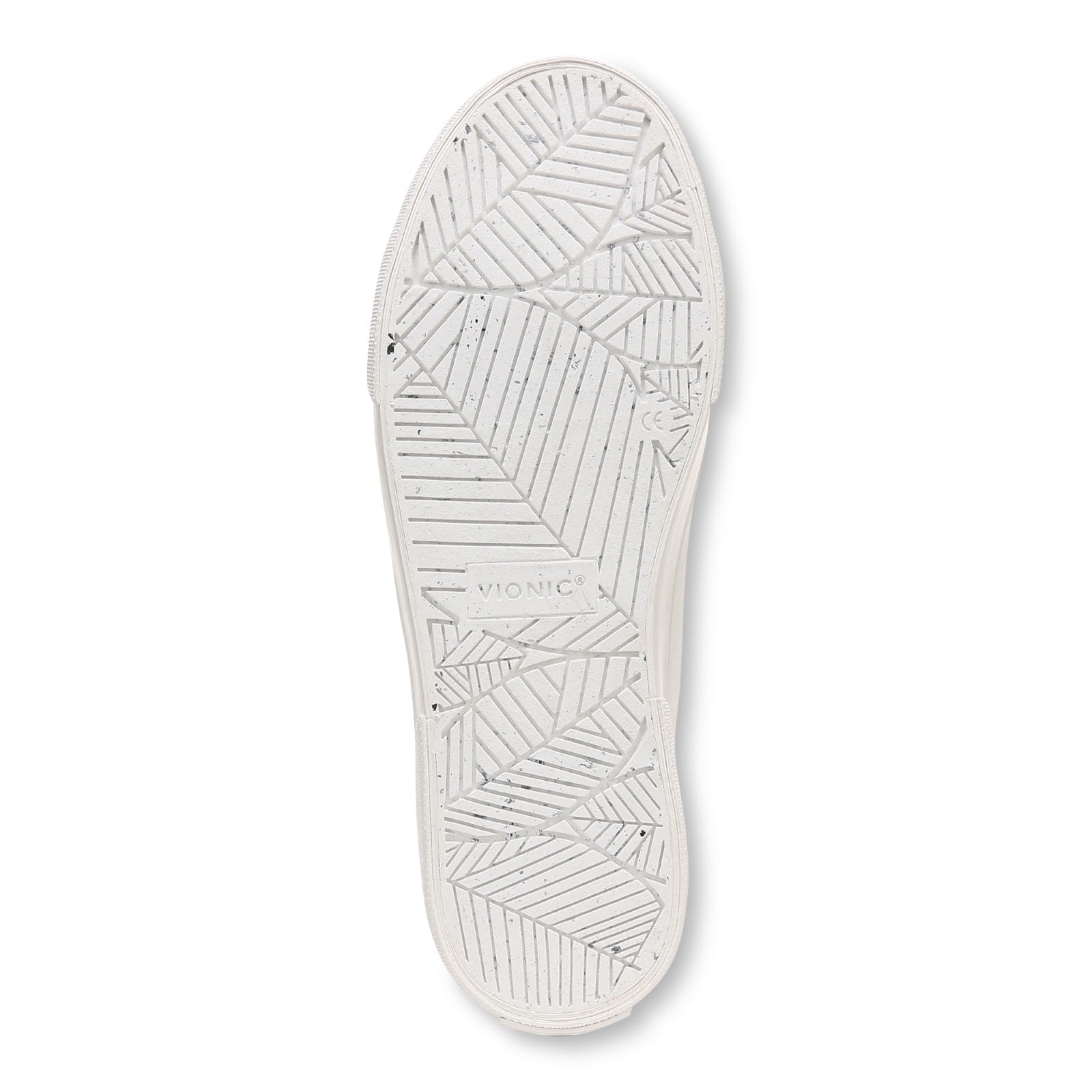 Vionic Oasis Women's Casual Canvas Lace Up Comfort Shoe - White Canvas - Bottom