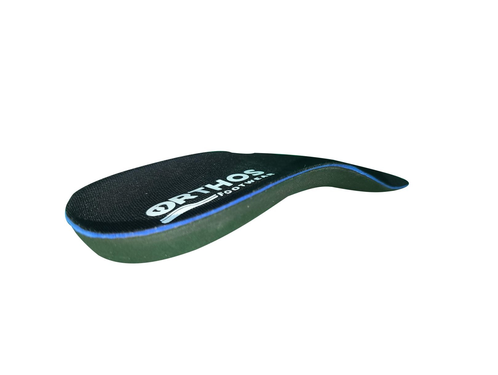 ORTHOS Footwear Replacement Orthotic Insoles 3/4 Length - 3 4 Insoles Black - Fabric arch