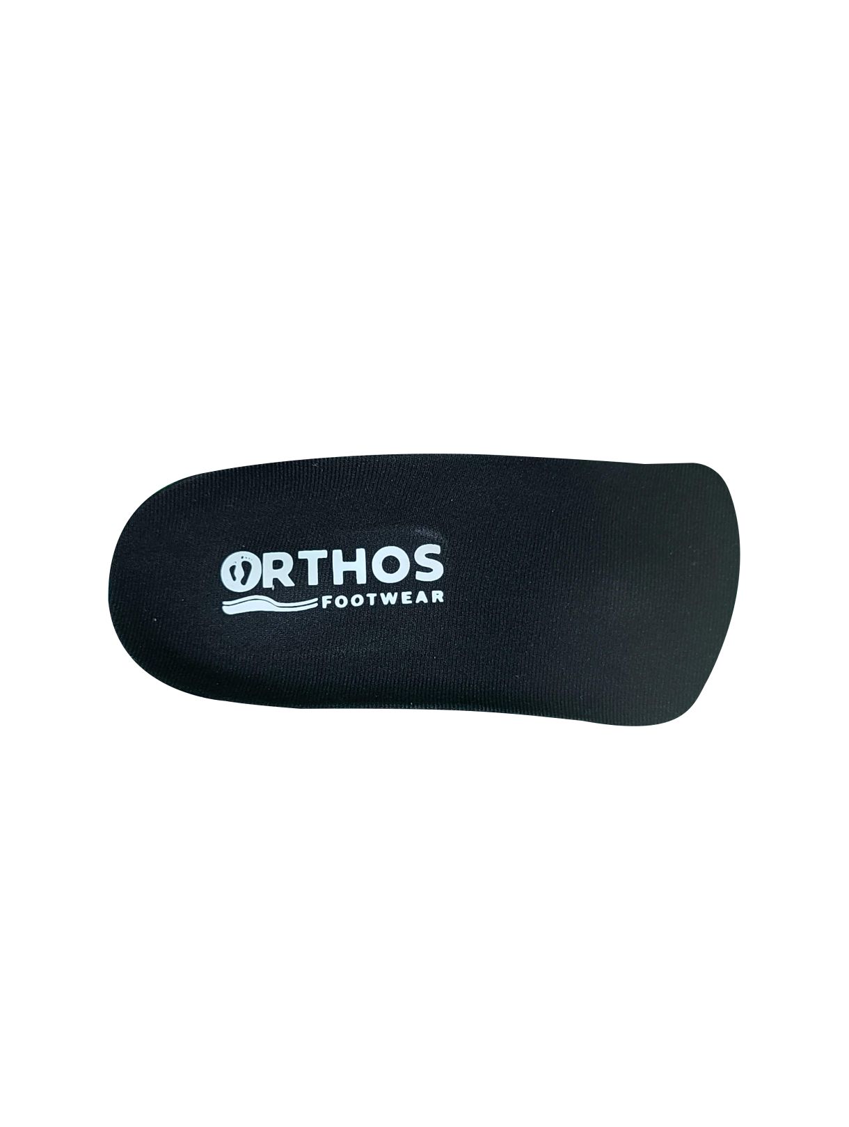 ORTHOS Footwear Replacement Orthotic Insoles 3/4 Length - 3 4 Insoles Black - Fabric side