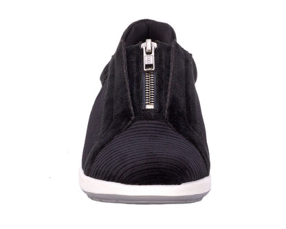 Ros Hommerson Oliver Women's Athleisure Sneaker - Black Corduroy - Front View
