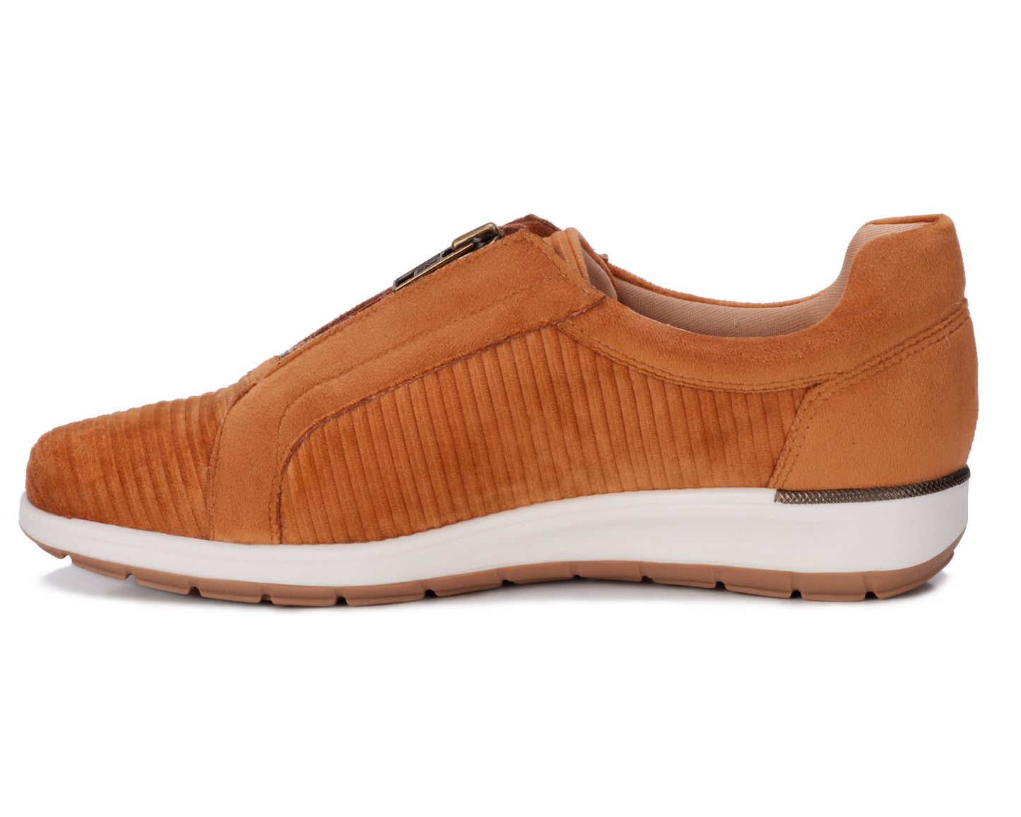 Ros Hommerson Oliver Women's Athleisure Sneaker - Praline Corduroy - Inside View