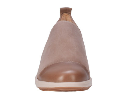 Ros Hommerson Ozzie Women's Casual Slip-On Shoe - Sandstone Nubuck - Front View