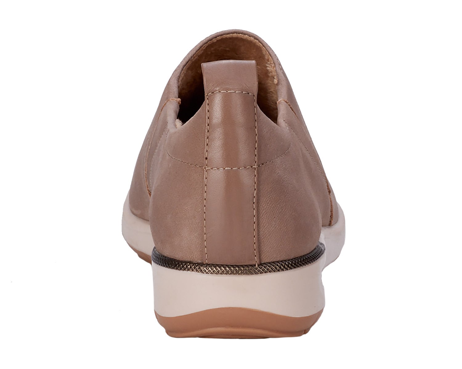Ros Hommerson Ozzie Women's Casual Slip-On Shoe - Sandstone Nubuck - Back View