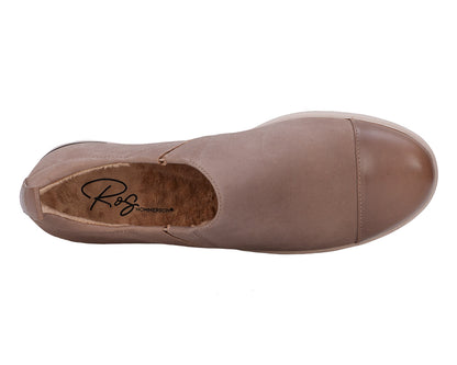 Ros Hommerson Ozzie Women's Casual Slip-On Shoe - Sandstone Nubuck - Sole View
