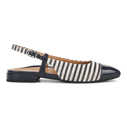 Vionic Petaluma Women's Slingback Supportive Flat - Navy - Right side