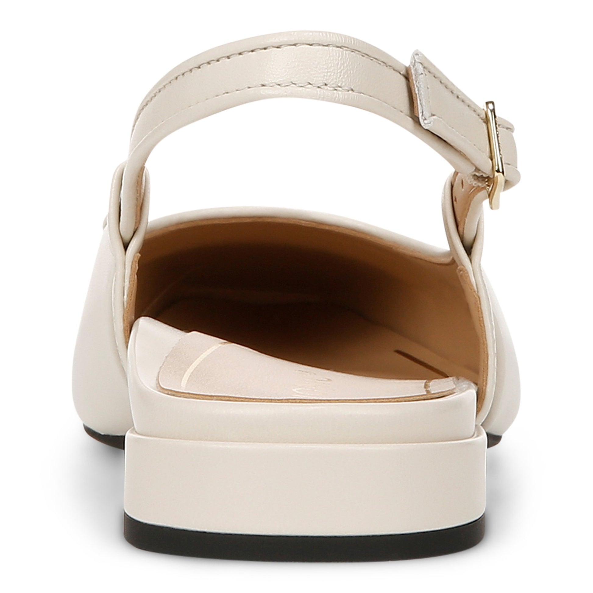 Vionic Petaluma Women's Slingback Supportive Flat - Cream - Back