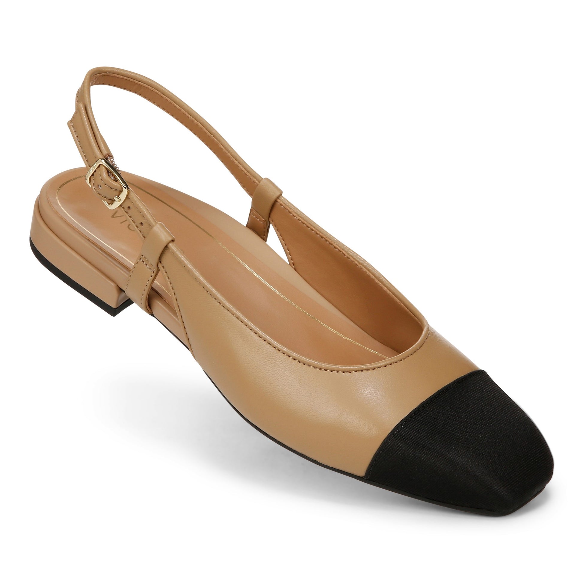 Vionic Petaluma Women's Slingback Supportive Flat - Camel - PETALUMA-I8671L1200-CAMEL-13fl-med