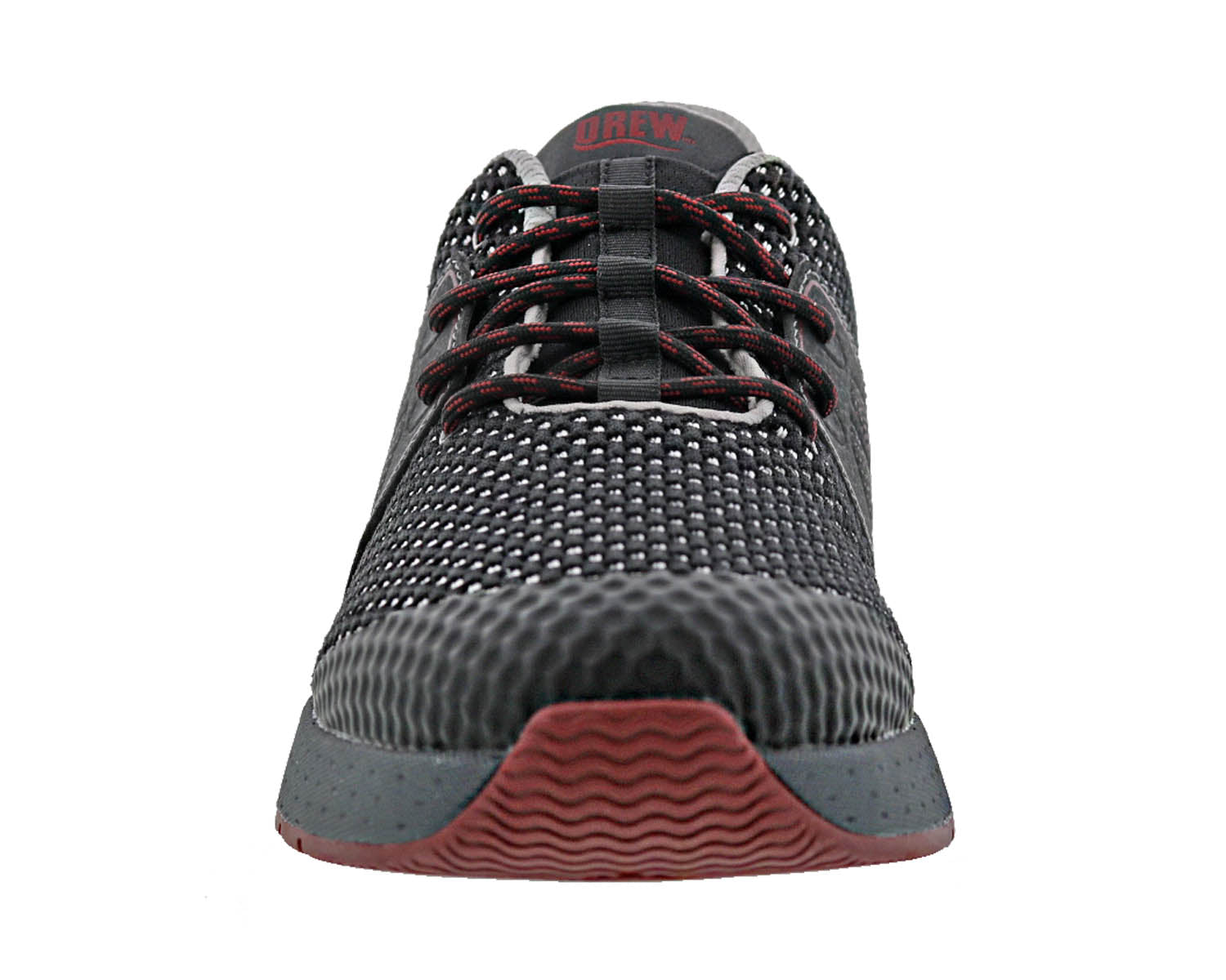 Drew Perform Men's Athletic Shoe - Black Mesh Combo - Front View