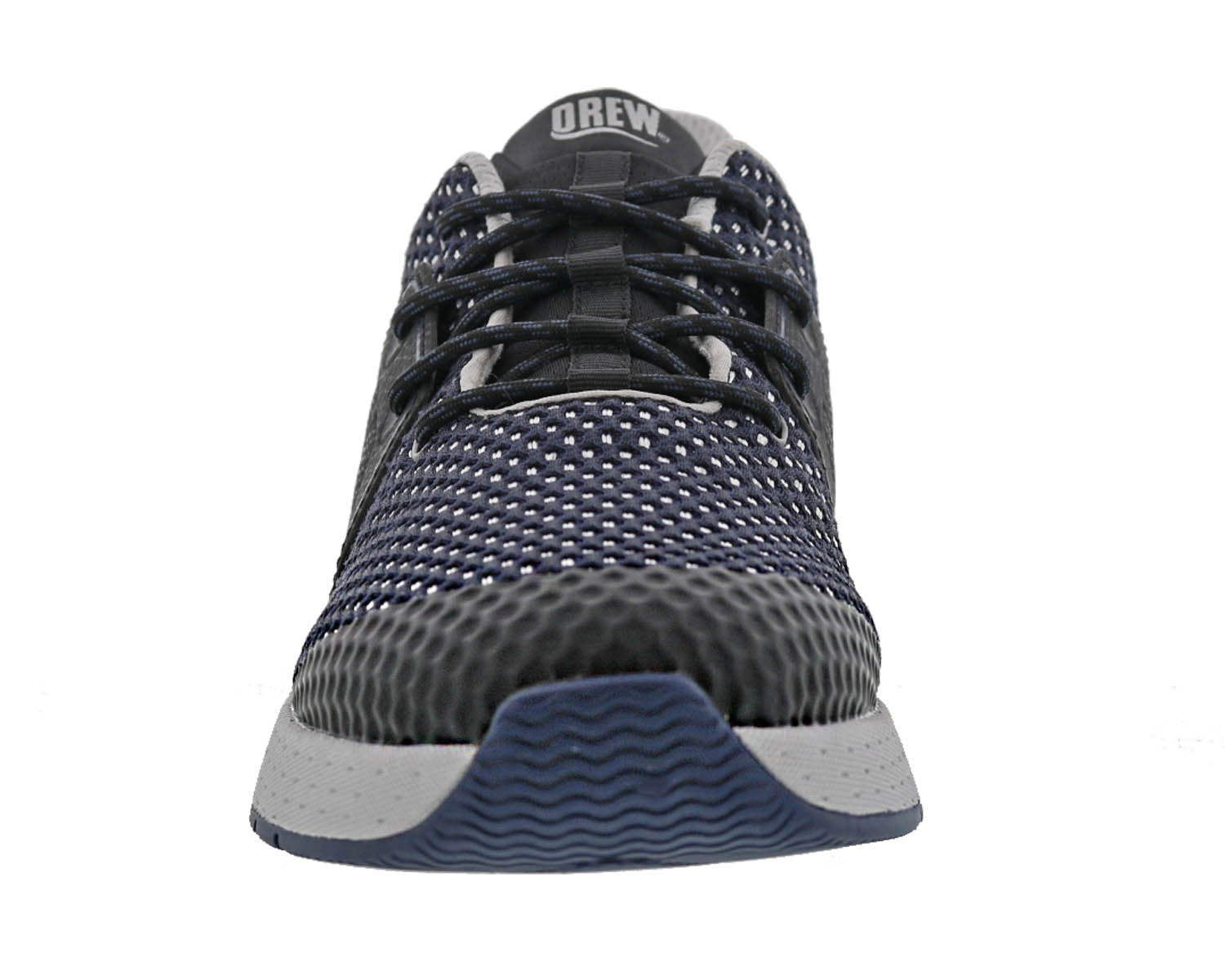 Drew Perform Men's Athletic Shoe - Navy Mesh Combo - Front View