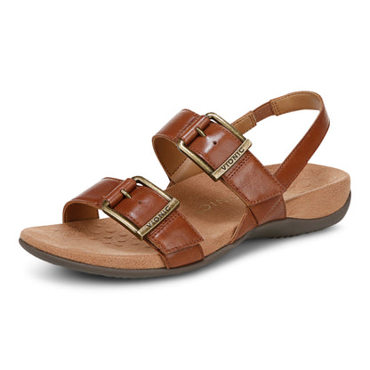 Vionic Reese Women's Slingback Sandal - Tan - Left angle
