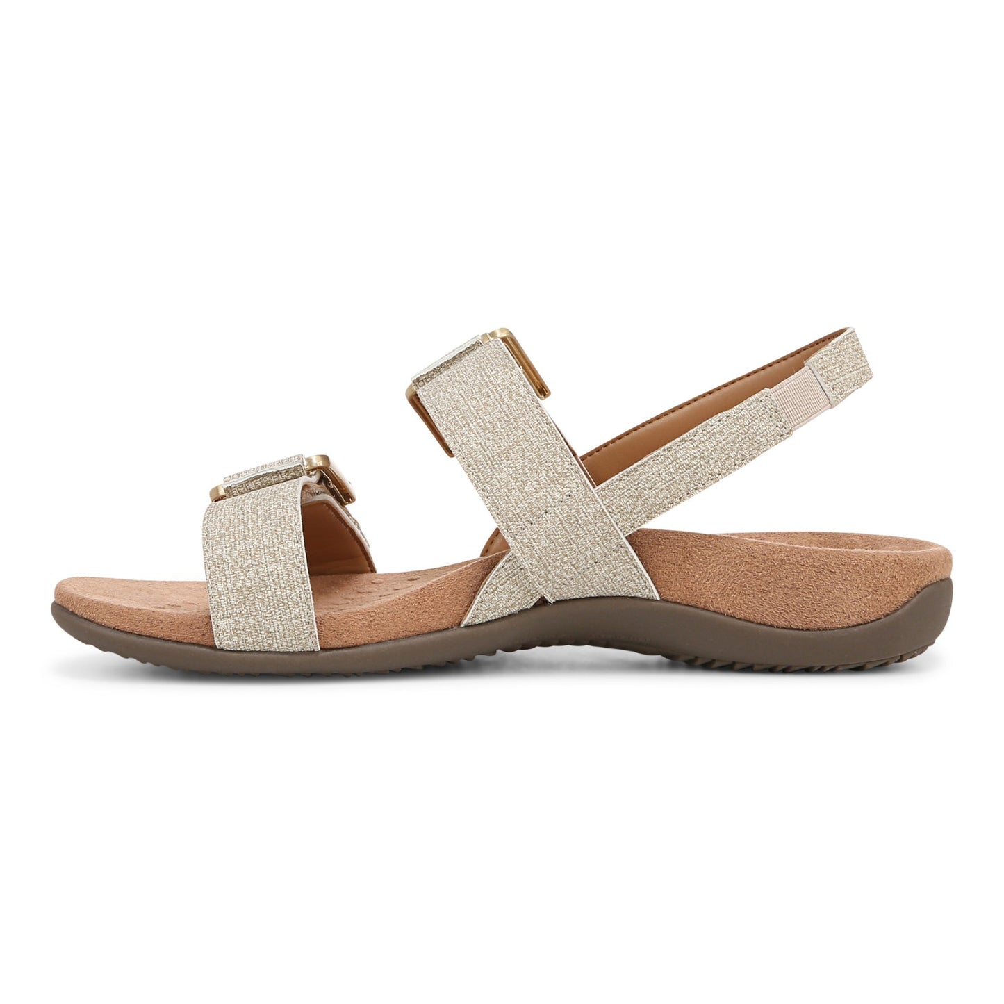 Vionic Reese womens Slingback Sandal - Oatmeal - Left Side