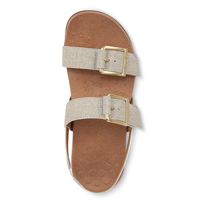 Vionic Reese womens Slingback Sandal - Oatmeal - Top