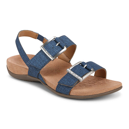 Vionic Reese womens Slingback Sandal - Denim - Angle main