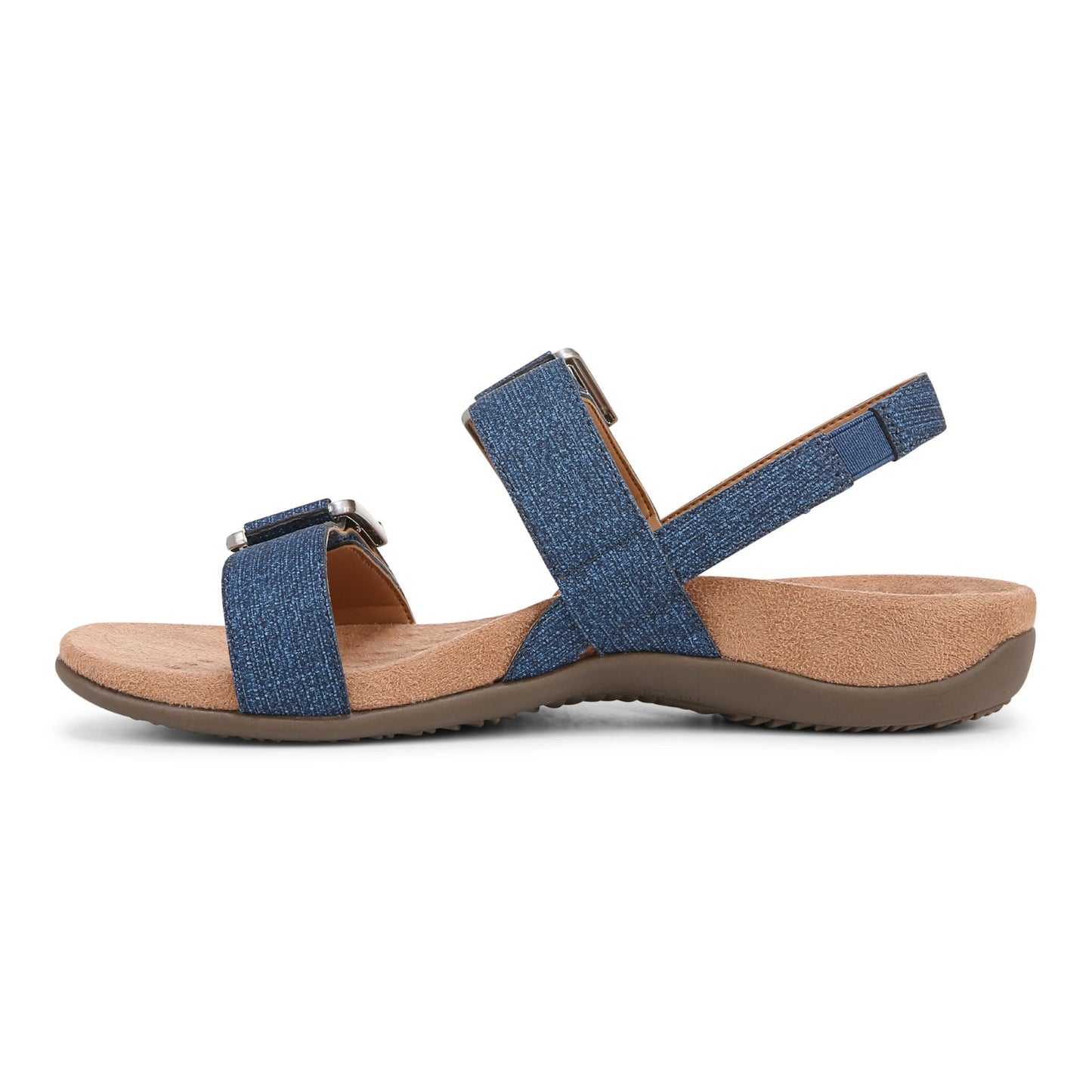 Vionic Reese womens Slingback Sandal - Denim - Left Side