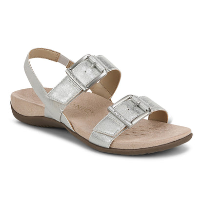 Vionic Reese womens Slingback Sandal - Silver - Angle main