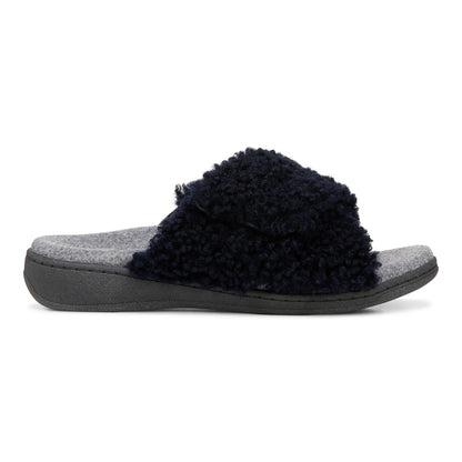 Vionic Relax Ii womens Slide Slipper - Navy Blazer Shearling - Right side