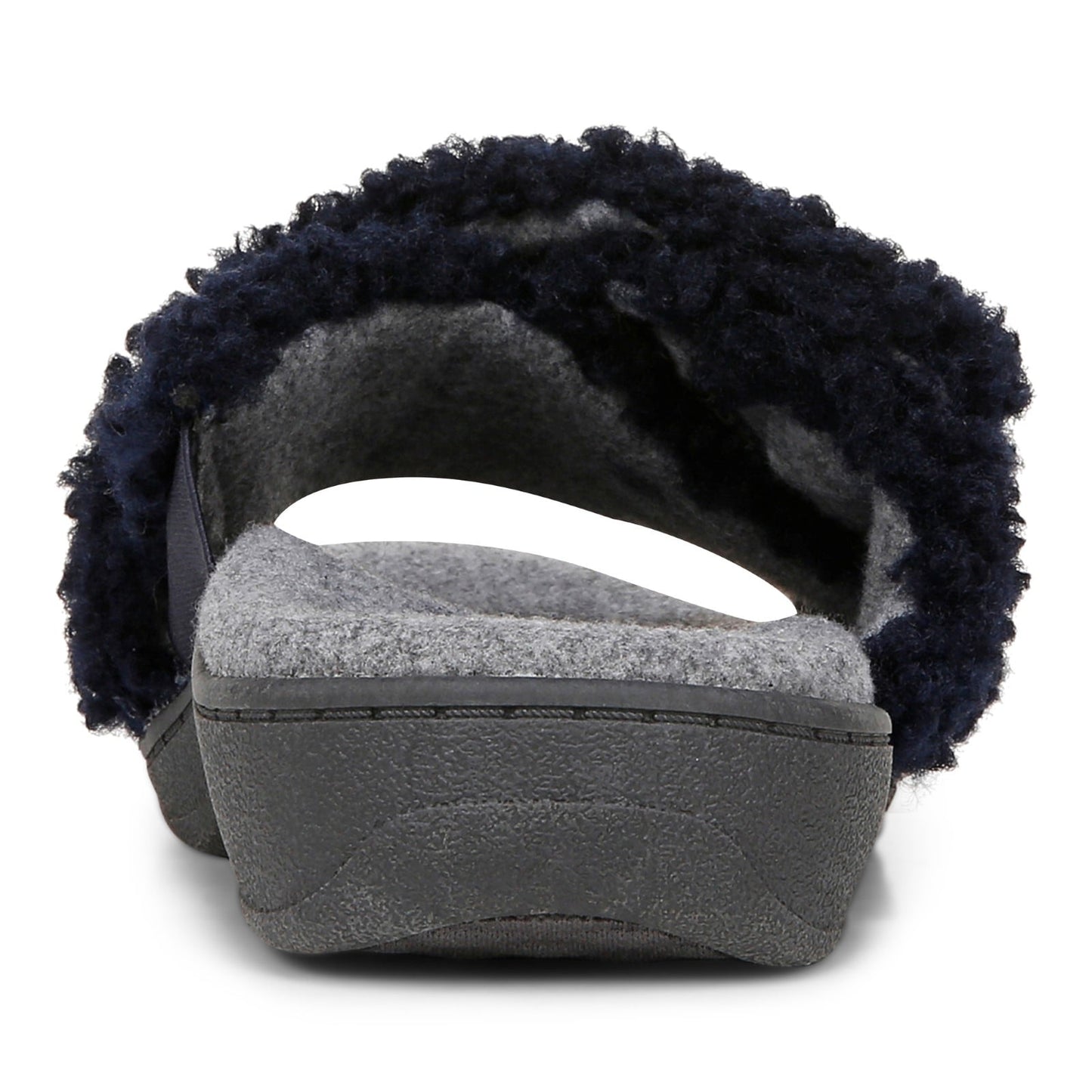 Vionic Relax Ii womens Slide Slipper - Navy Blazer Shearling - Back