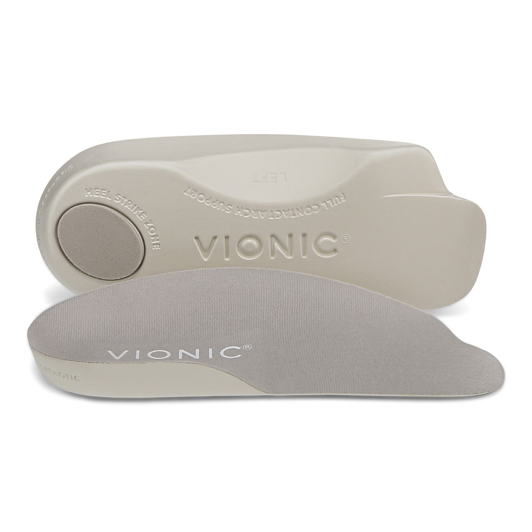 Vionic Relief 3/4 Orthotic Insoles - Compact Comfort for Tight Shoes - One Color - Right side
