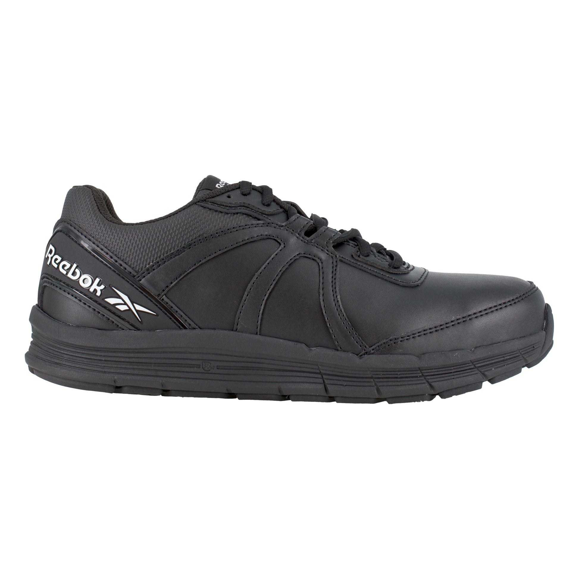 Reebok Work Men's Guide Industrial Steel Toe Shoe ESD - Black - Side View