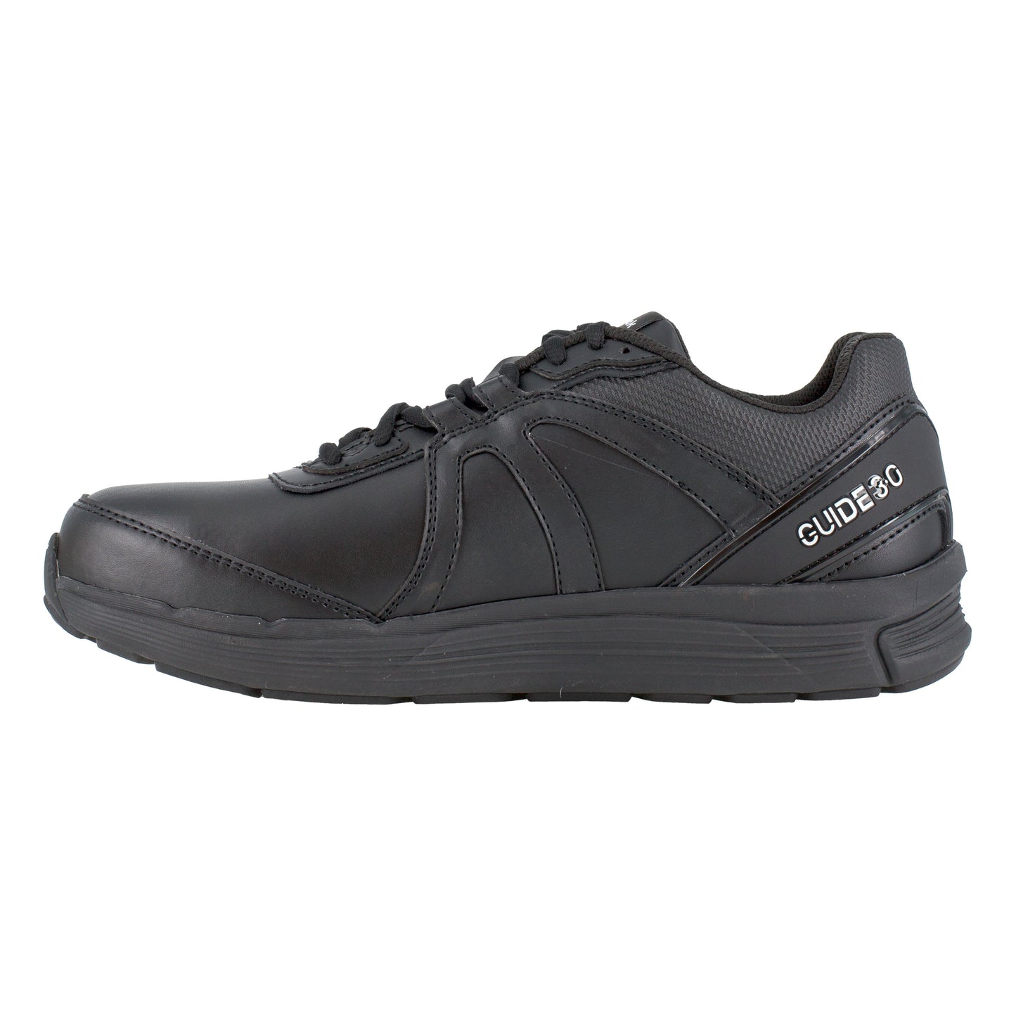 Reebok Work Men's Guide Industrial Steel Toe Shoe ESD - Black - Side View