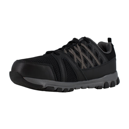 Reebok Work Men's Sublite Steel Toe Comfort Athletic Work Shoe ESD -  Black