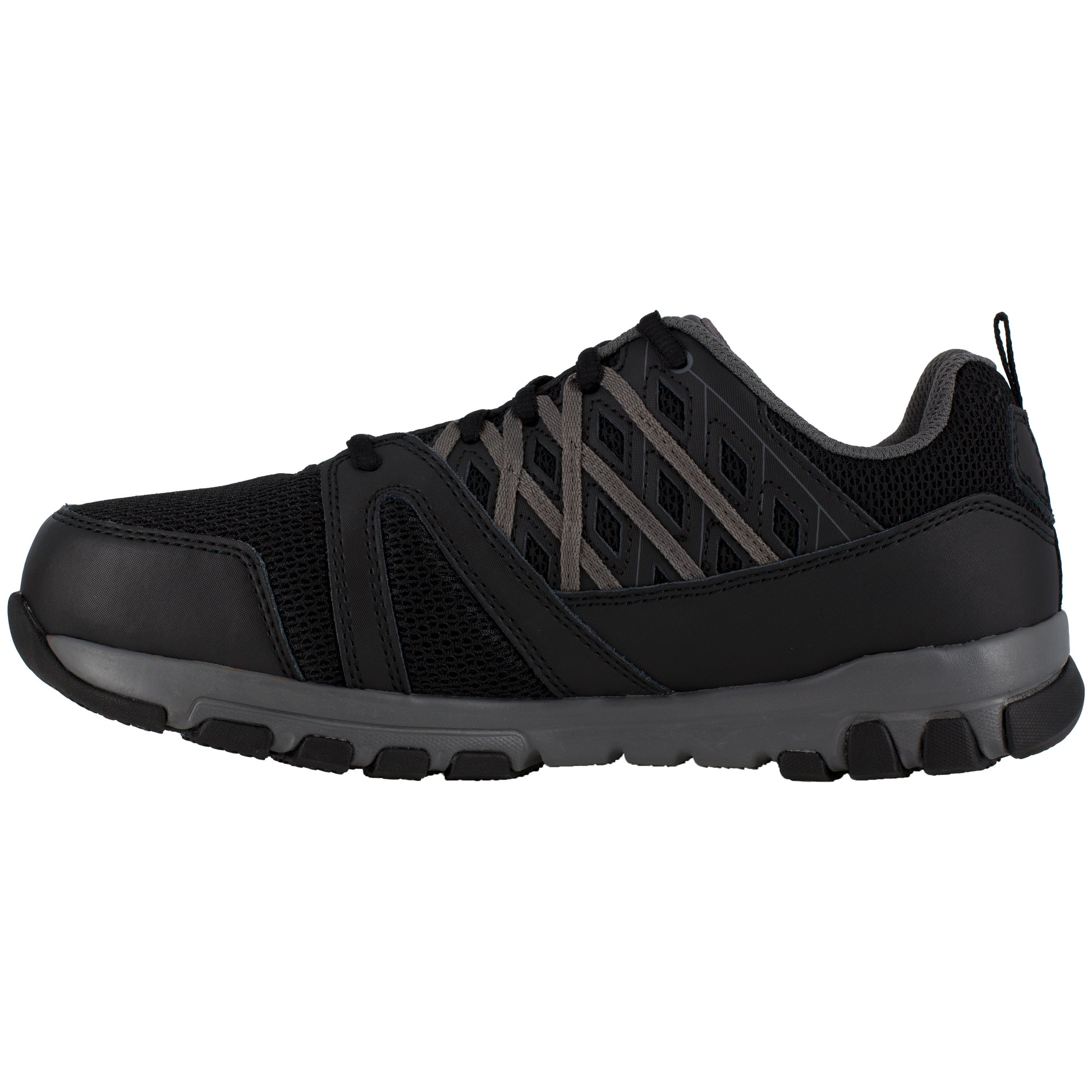 Reebok Work Men's Sublite Steel Toe Comfort Athletic Work Shoe ESD -  Black
