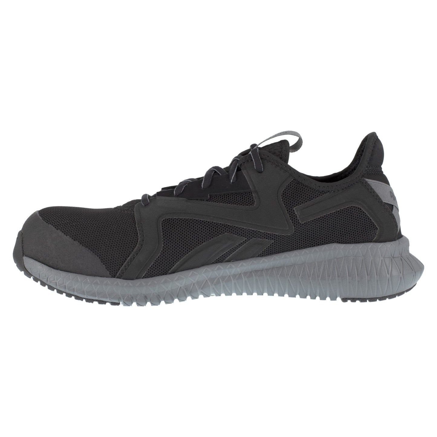 Reebok Work Men's Flexagon 3.0 SD10 Composite Toe Athletic Work Shoe - Black - Side View