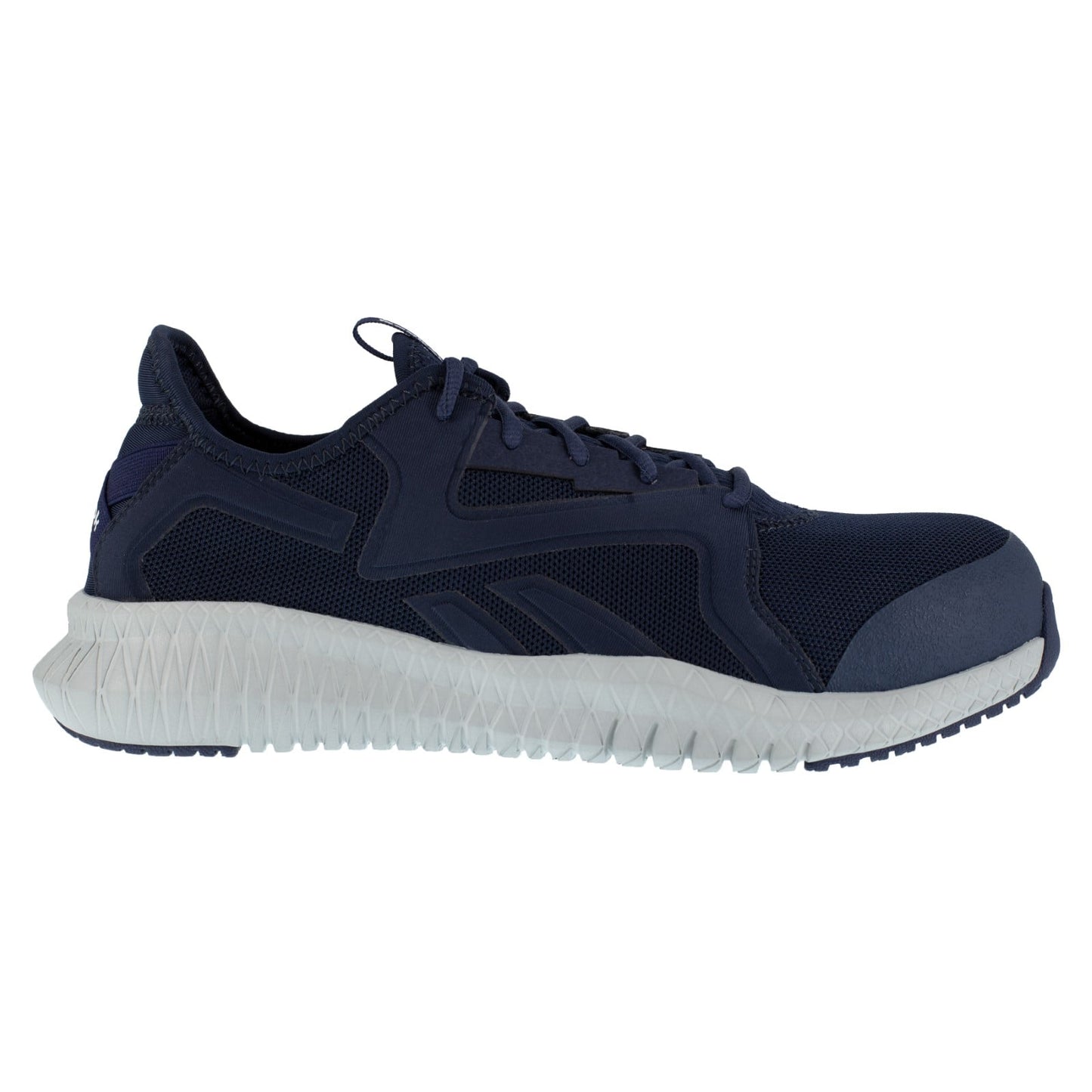 Reebok Work Men's Flexagon 3.0 SD10 Composite Toe Athletic Work Shoe - Navy - Side View