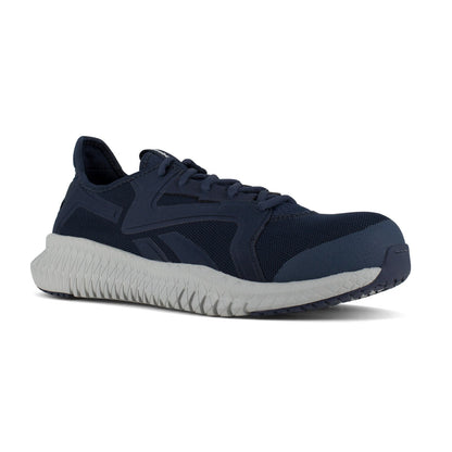 Reebok Work Men's Flexagon 3.0 SD10 Composite Toe Athletic Work Shoe - Navy - Profile View