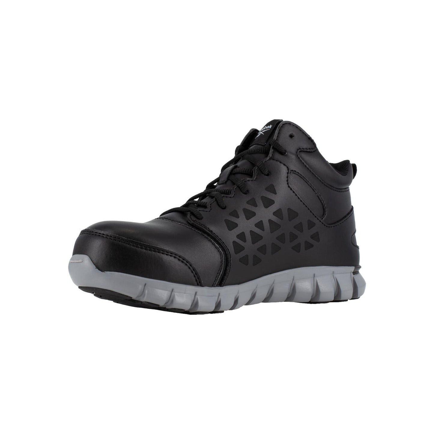 Reebok Work Women's Sublite Cushion Alloy Toe Comfort Athletic Work Boot Waterproof - Black and Grey - Other Profile View