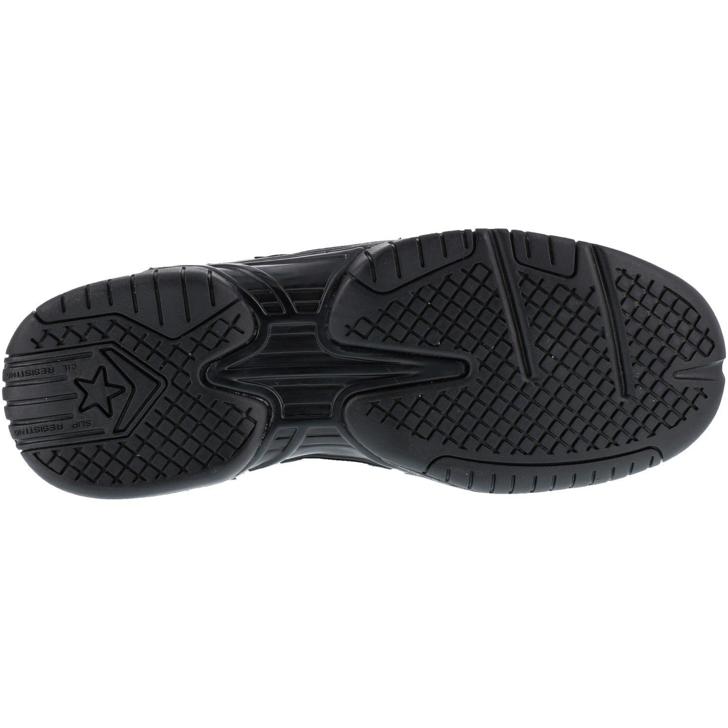 Reebok Work Men's Tyak Comp Toe Comfort Work Shoe CD - Black - Outsole View